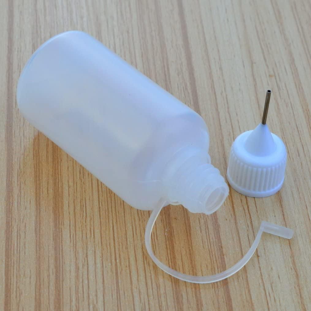 10Pcs 30Ml Plastic Squeezable Tip Applicator Bottle