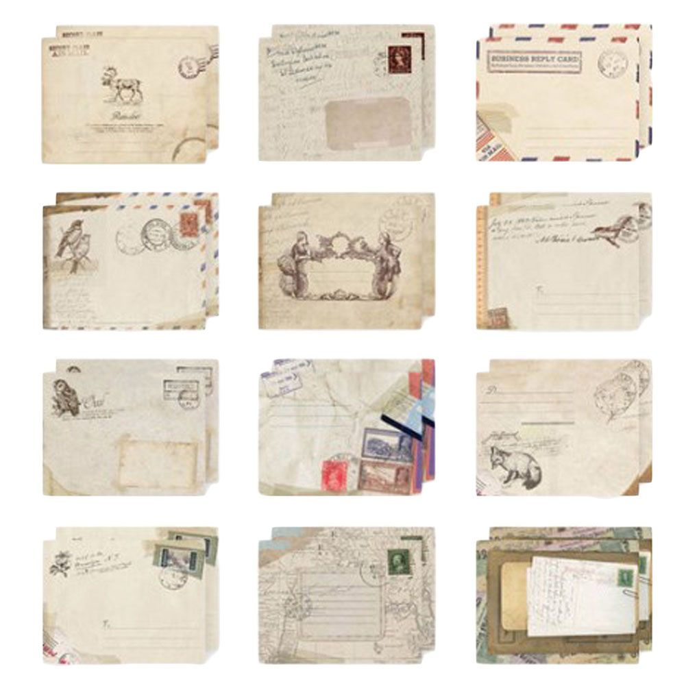12 Pcs/lot 1 Bag Mini Cute Ancien Paper Envelope R