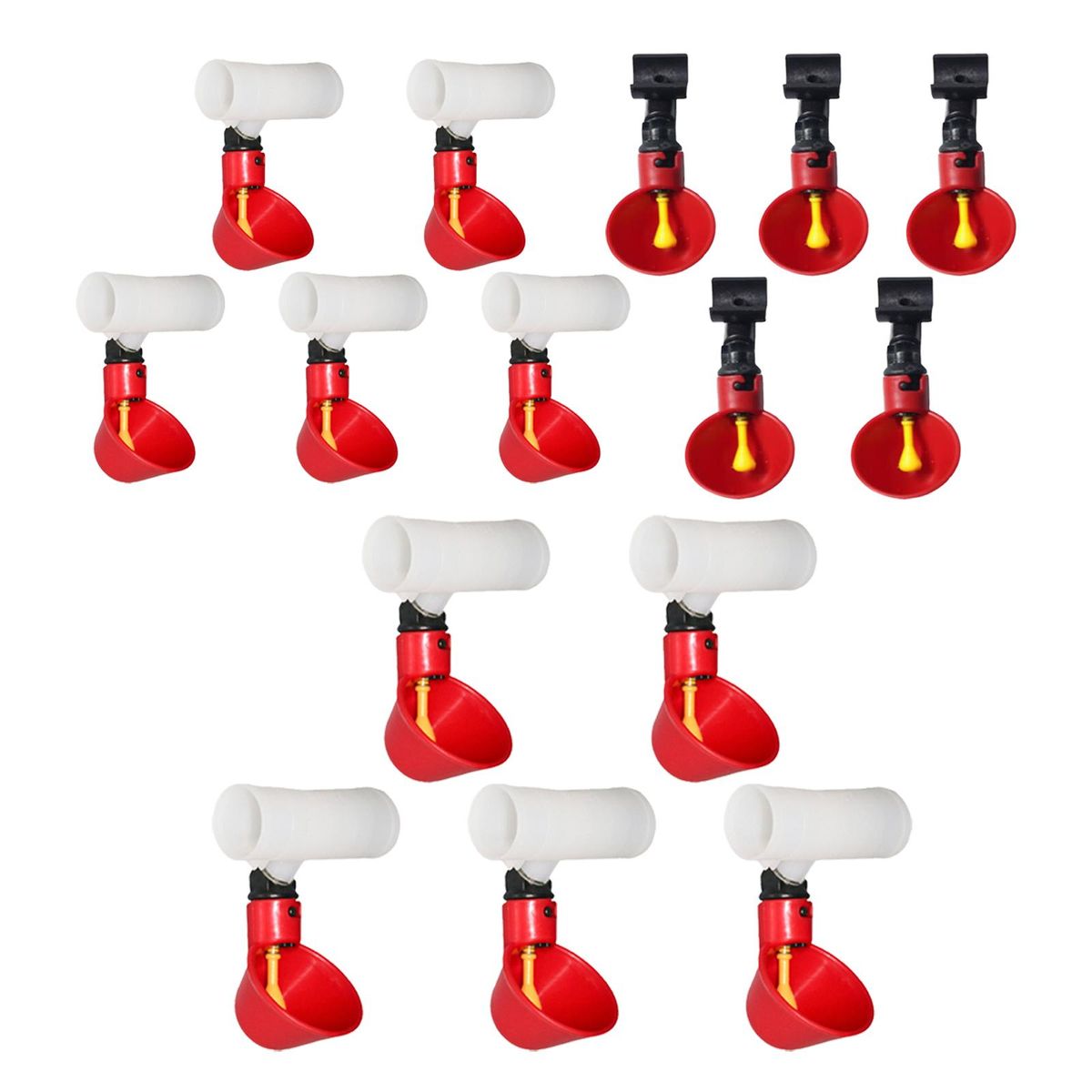5PCS Automatic Poultry Water Drinking Cups Plastic Feeder Drinker For