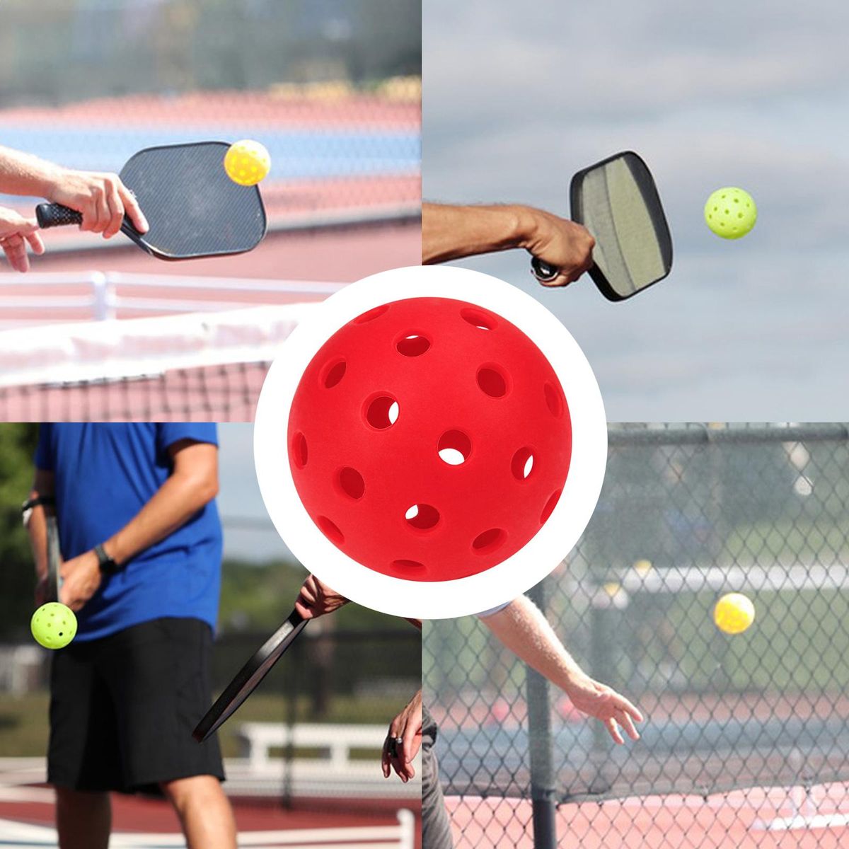 Luminous Pickleball Ball 40 Holes Practice Professional