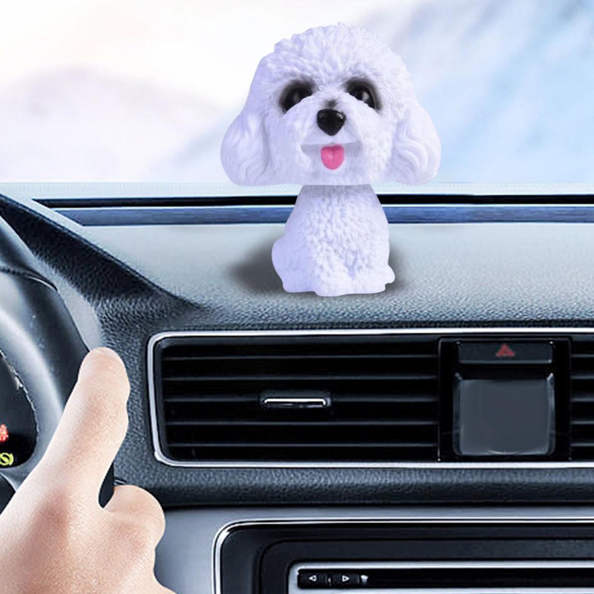 Car Shaking Head Dog Ornament Bobble Head Dog For Style A