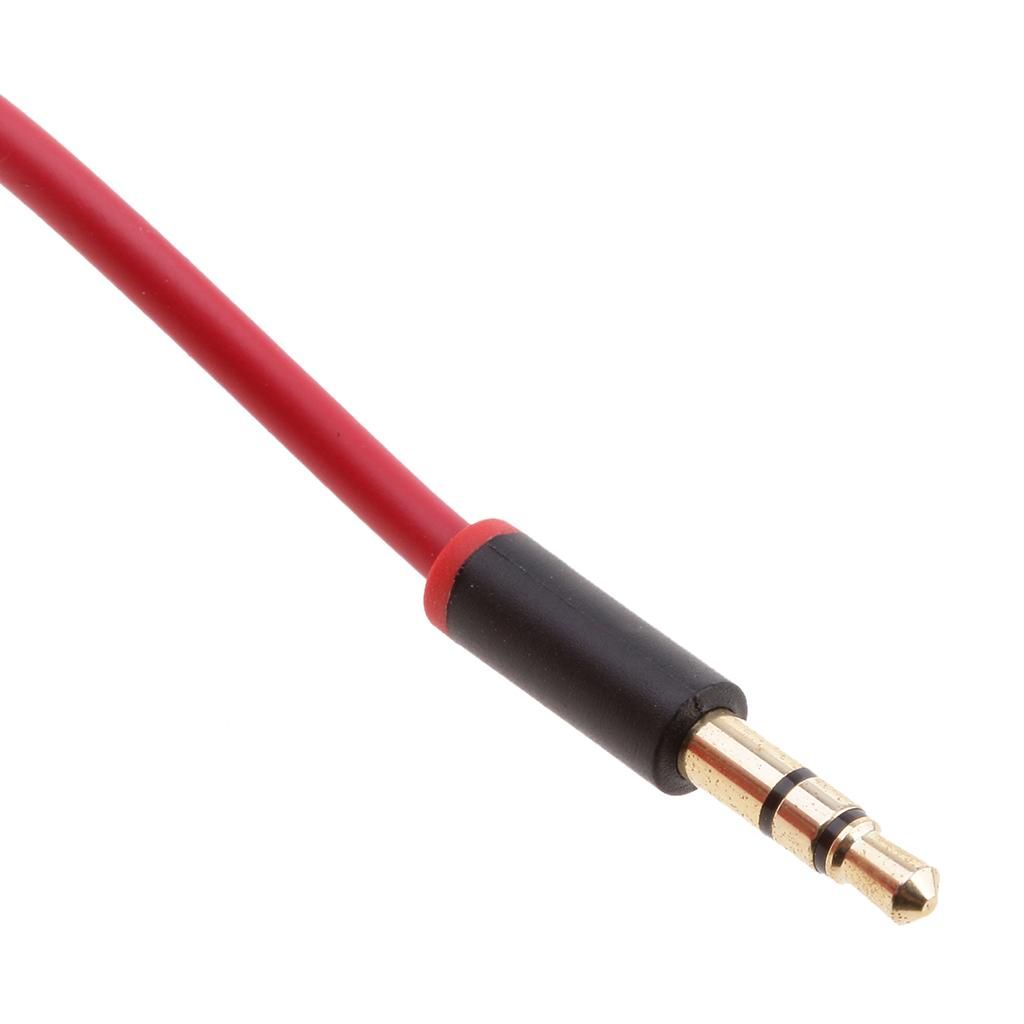 Replacement Audio Cable With Talk/Mic Remote For Beats By Dr. Dre Red