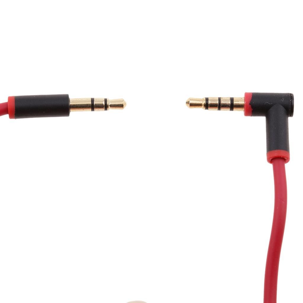 Replacement Audio Cable With Talk/Mic Remote For Beats By Dr. Dre Red