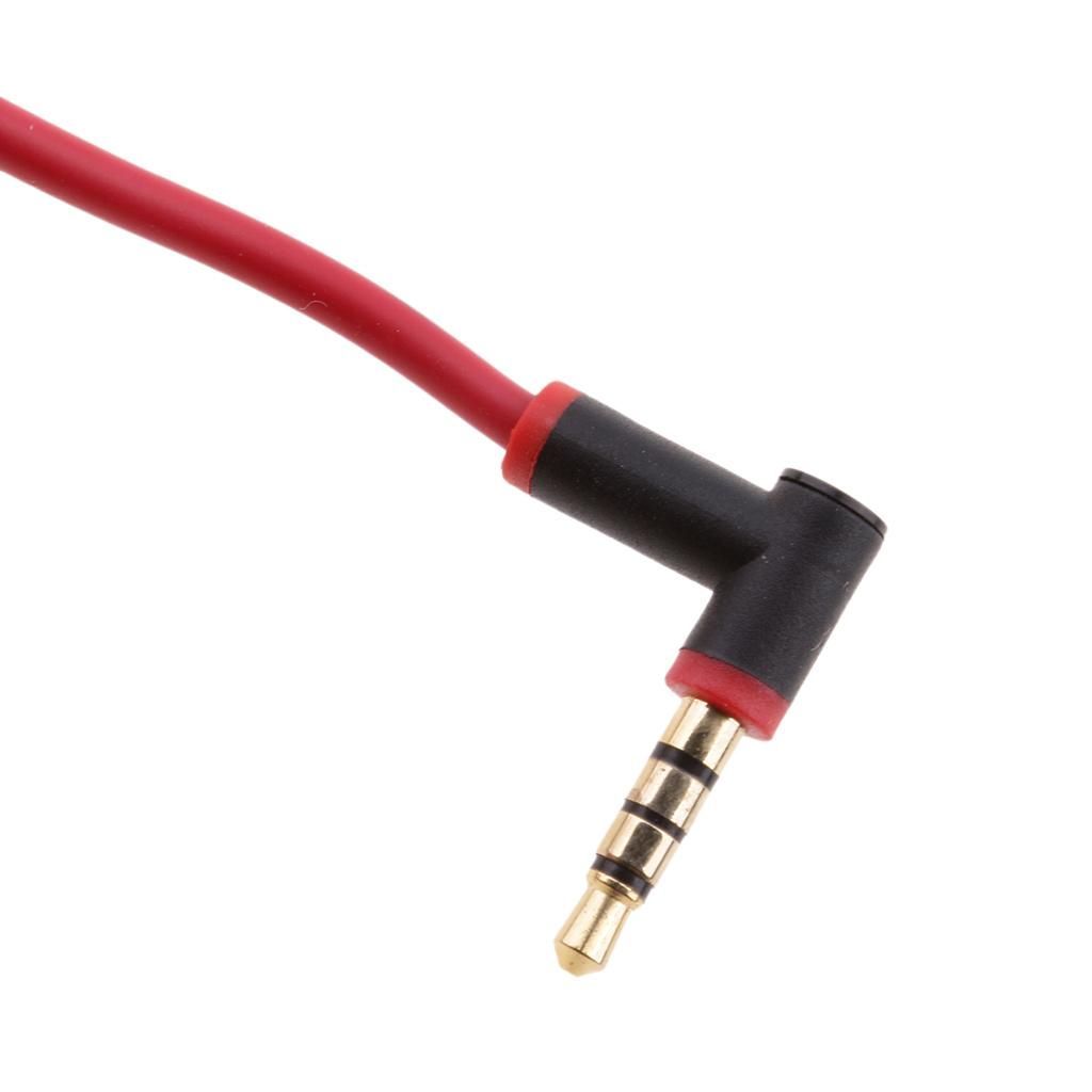 Replacement Audio Cable With Talk/Mic Remote For Beats By Dr. Dre Red