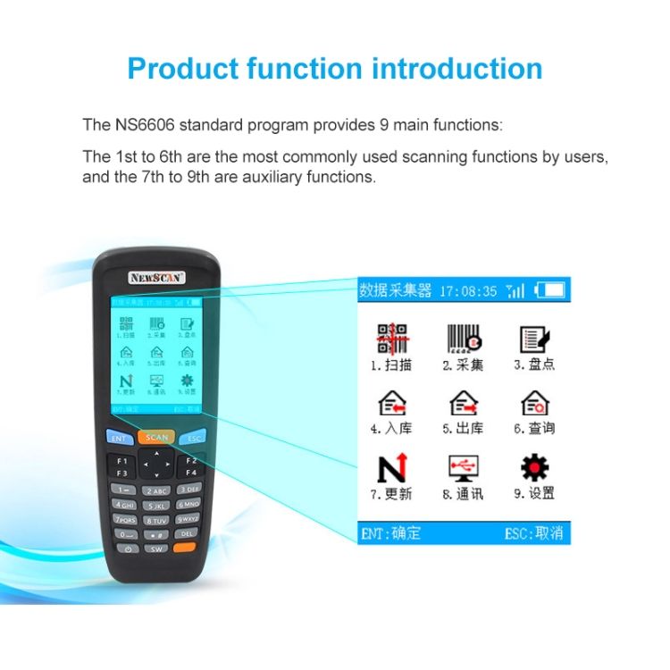 NS6606T Two-dimensional Image Wireless Barcode Scanner