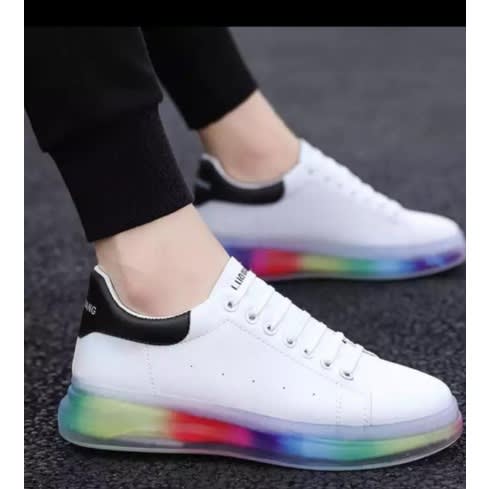 Lace-up Sneakers For Men - White