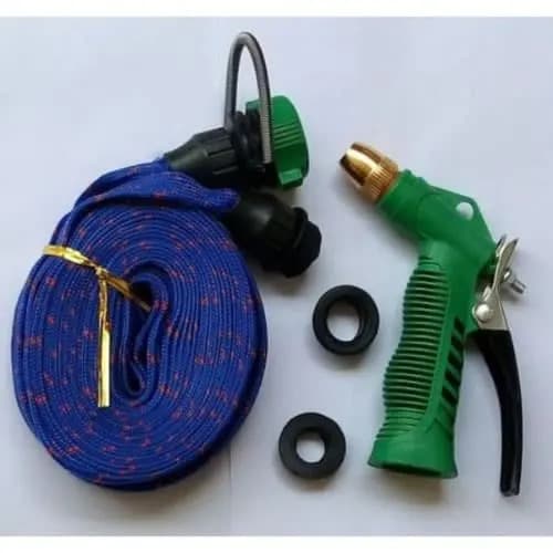 High Pressure Garden Car Hose Spray With Gun Nozzle - 20m