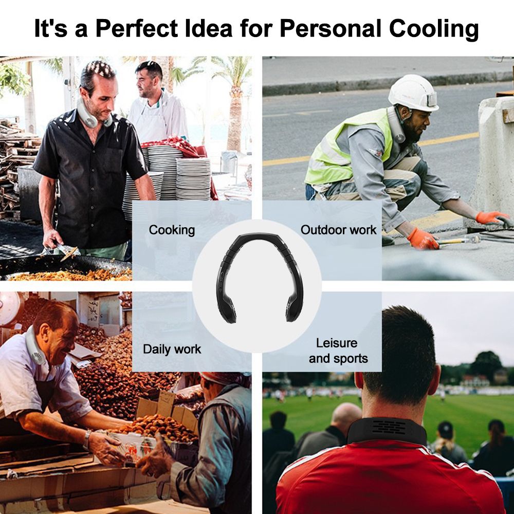 Portable Air Conditioner Fan Rechargeable USB Hanging Neck