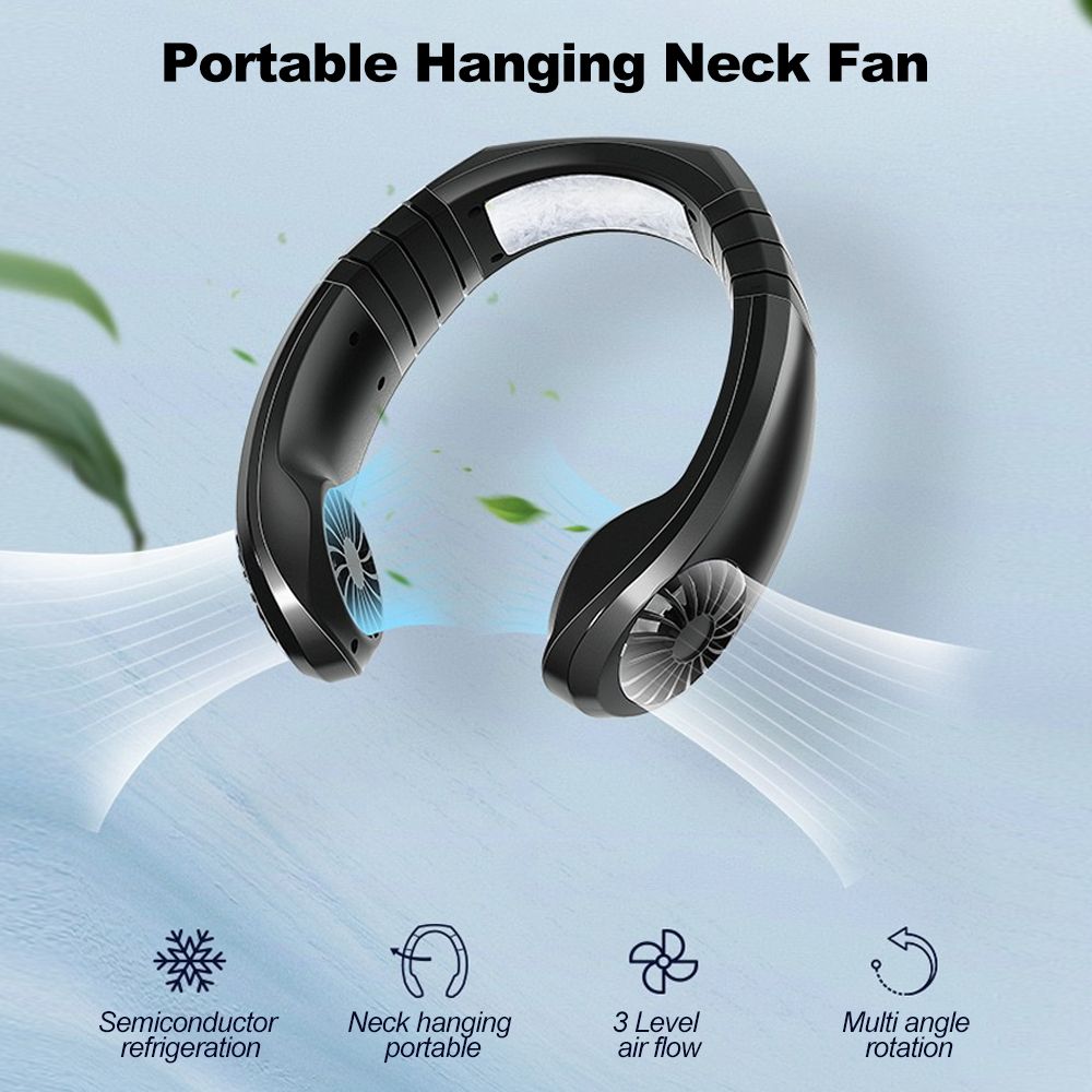 Portable Air Conditioner Fan Rechargeable USB Hanging Neck