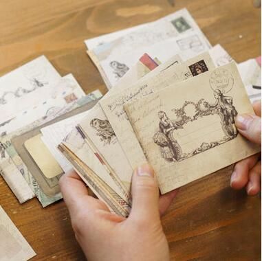 12 Pcs/lot Kraft Paper Envelope 12 Designs Cute Mi