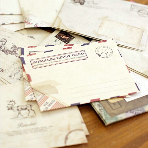 12 Pcs/lot Kraft Paper Envelope 12 Designs Cute Mi