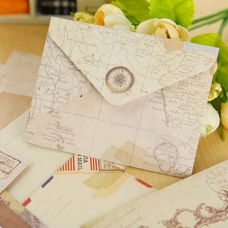12 Pcs/lot Kraft Paper Envelope 12 Designs Cute Mi