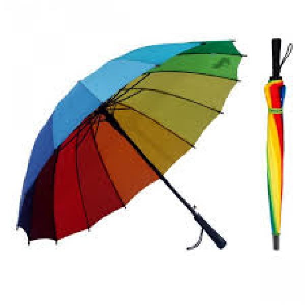 Umbrella: 50 Inch Dia Nylon, Minimum Of 24 Spokes