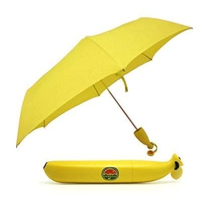 Anti-uv Banana Shaped Umbrella - Yellow