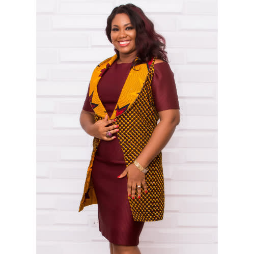 Feyi In And Out Jacket With Matching Short Gown - Wine