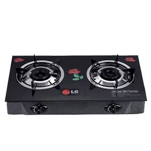 Thick Table Top Glass Gas Cooker With Two Hobs - LG-5193