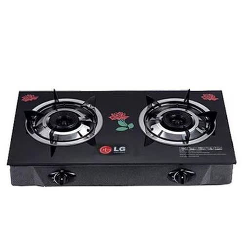 Thick Table Top Glass Gas Cooker With Two Hobs - LG-5193