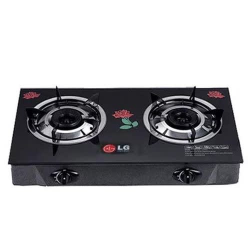 Thick Table Top Glass Gas Cooker With Two Hobs - LG-5193