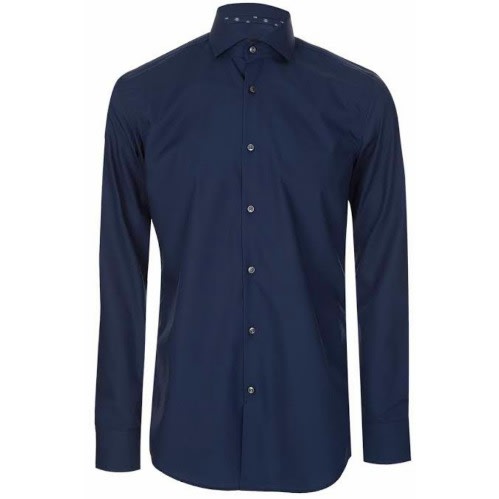 Men's Formal Dress Shirt  - Navy Blue