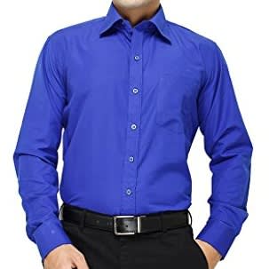 Men's Formal Dress Shirt  - Royal Blue