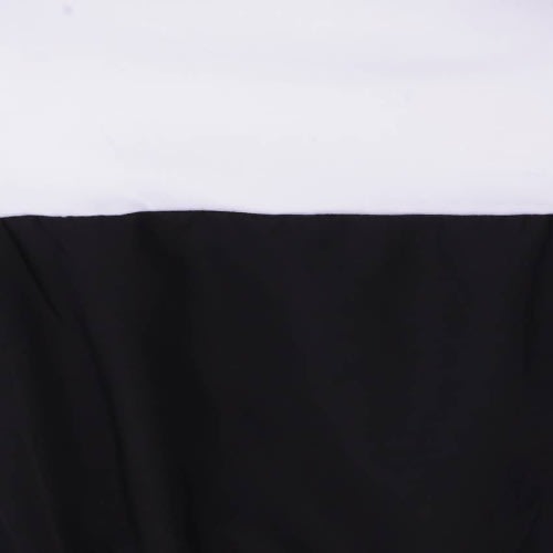 Round Neck Shift Dress- Black