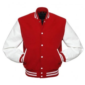 Baseball Varsity Jacket - Red And White
