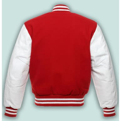 Baseball Varsity Jacket - Red And White