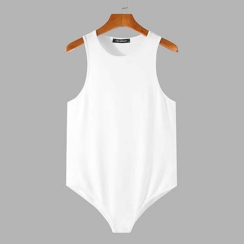 Ladies Sleeveless Bodysuit - Black & White