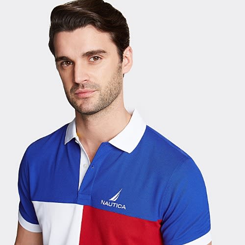 Classic Fit Colorblock Performance Polo