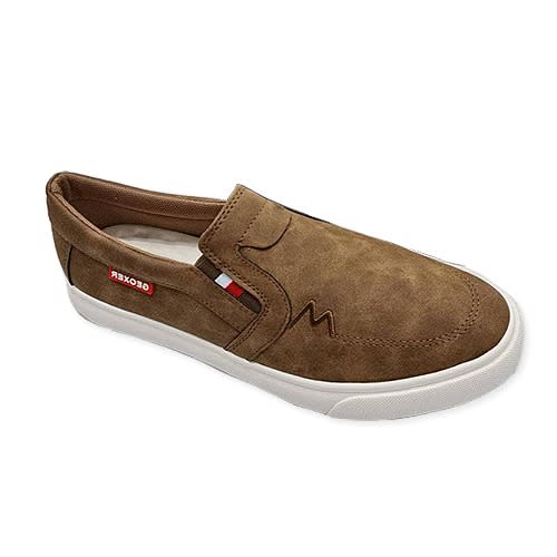 Men's Casual Plimsolls - Brown