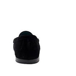 Plain Suede Loafers - Black