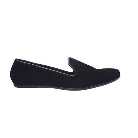 Casual Suede Slip-ons - Black