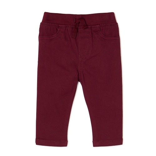 Baby Boys Woven Trouser Pant - Wine