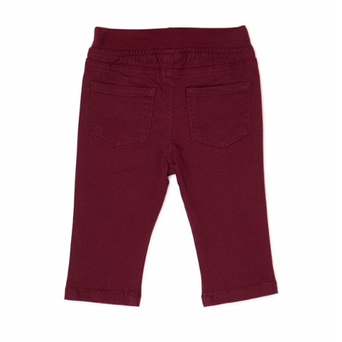 Baby Boys Woven Trouser Pant - Wine