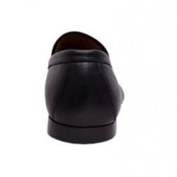 Formal Slip On Shoes With Belt Detail - Black