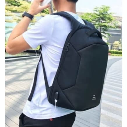 Smart Waterproof Laptop Backpack- Black