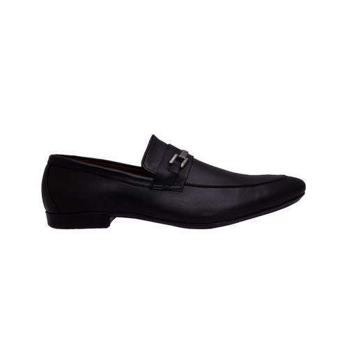 Formal Slip On Shoe With Chain Detail - Black