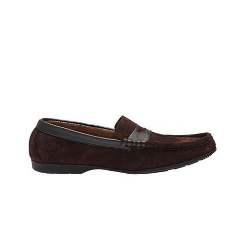 Suede Loafers - Brown