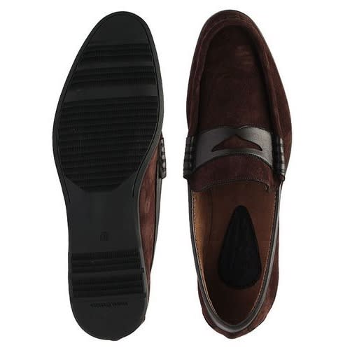 Suede Loafers - Brown