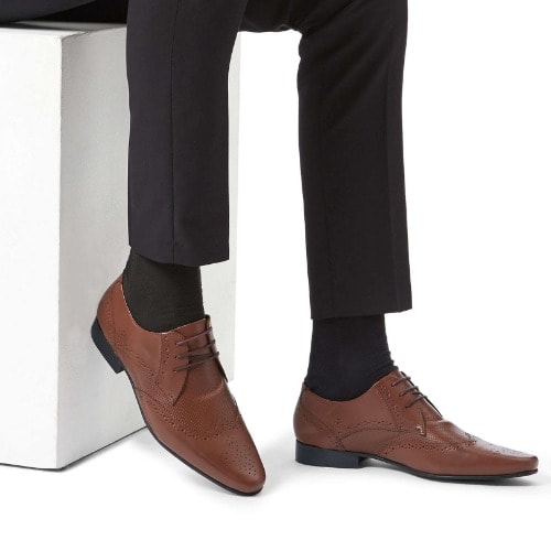 Fairleigh Leather Brogues - Tan Brown