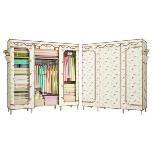 3 Column Stainless Wardrobe  - Big Size L-150x B-45x H-170cm