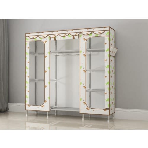 3 Column Stainless Wardrobe  - Big Size L-150x B-45x H-170cm