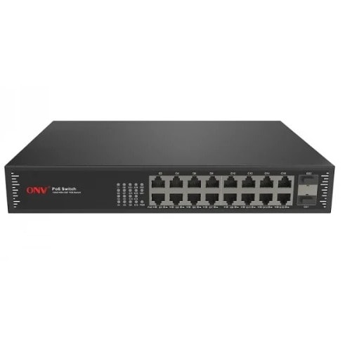 16 Ports 10/100 Mbps Poe Switch