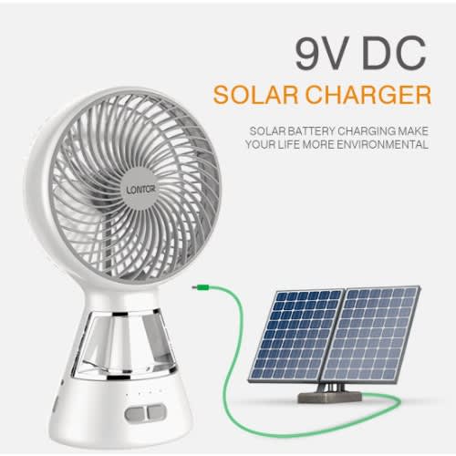 Mini Table Fan With Lamp  -6 Inches