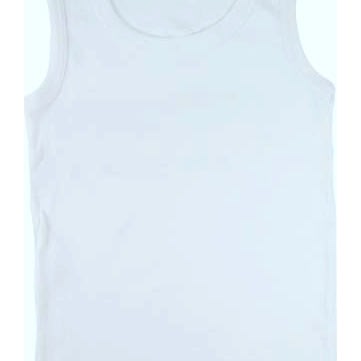 Boy's Quality Cotton Interlock Vest - White