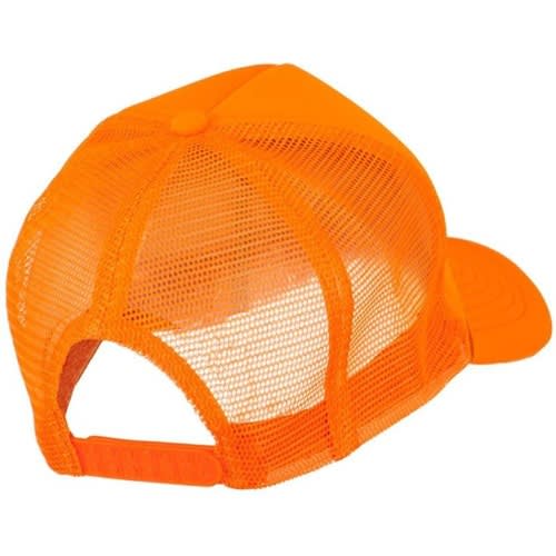 Plain Trucker Face Cap  - Orange