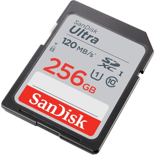 256GB Ultra Sdxc Memory Card For Camera - 120mb/s