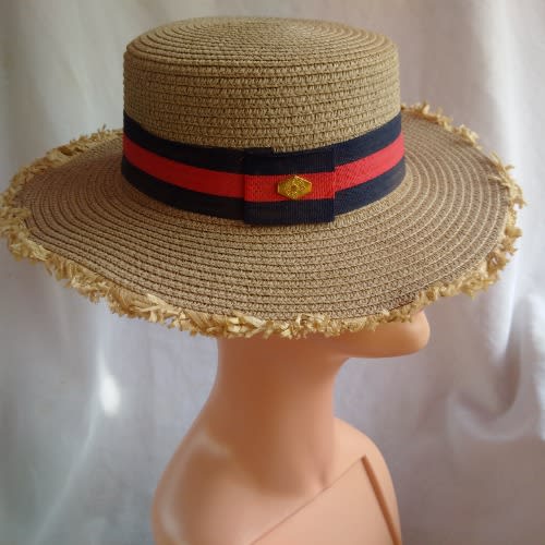 Unisex Niger-delta Fedora Hat With Straw Edges - Caramel