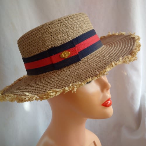 Unisex Niger-delta Fedora Hat With Straw Edges - Caramel