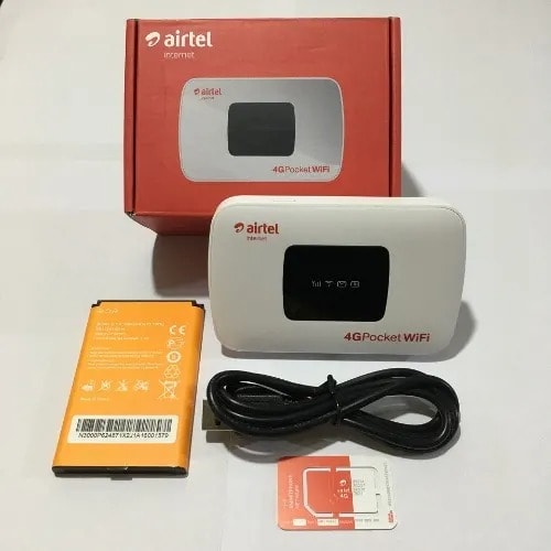 Airtel 4G LTE Internet Pocket Mobile WiFi Router With 5Gig Bonus Data And 10 Hours - 3000mAh Battery
